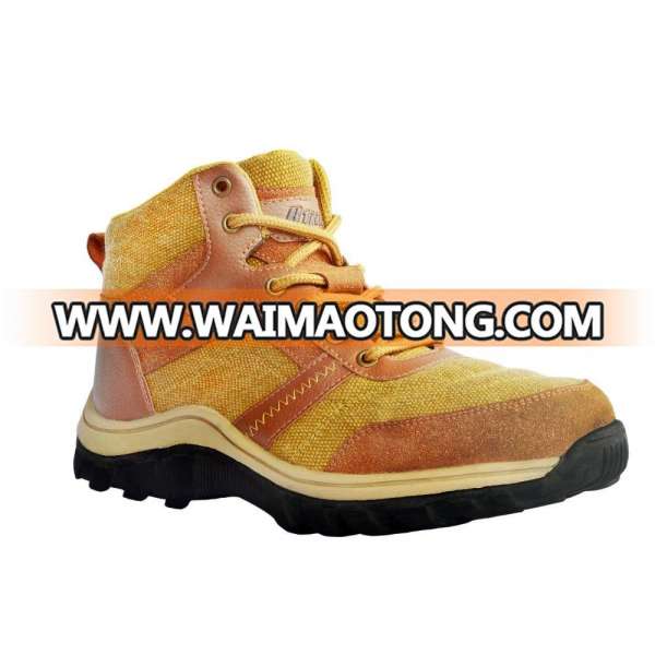 Adventure Boots Shoes for Mens Hiking and Casual with Canvas Upper and Rubber Outsole - Durable and comfortable