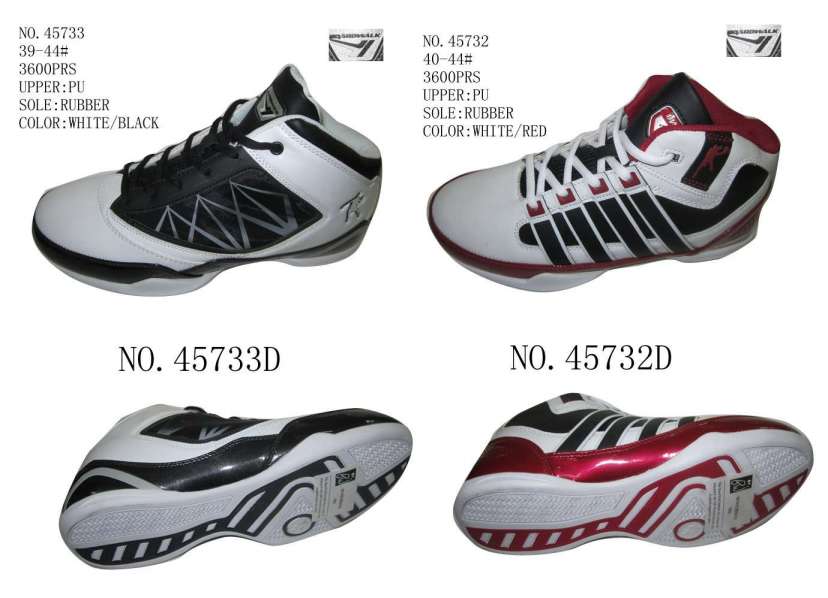 No. 45732 Two Color Men Stock Basketball Shoes