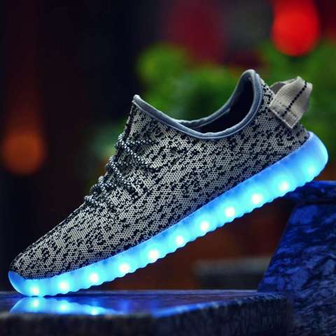 35-46 Plus Size Men Shoes Casual LED Shoes Breathable Men Casual Shoes Light Lace up