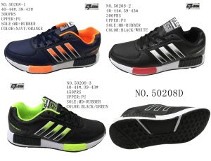 No. 50208 PU Upper Men Sport Stock Shoes